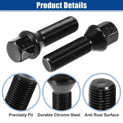 M14x1.25 Extended Wheel Lug Bolts 40mm Shank for BMW
