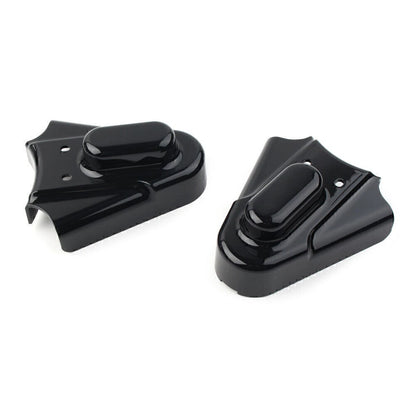Black Phantom Rear Axle Covers Kit for Harley Softail (1986-2007)