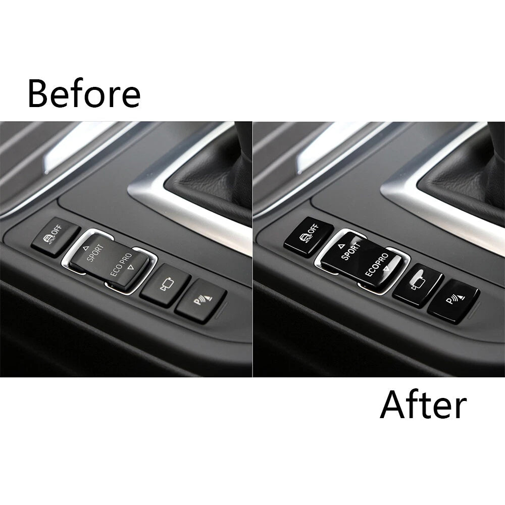 4Pcs Gear Shift Button Covers for BMW 1 2 3 4 Series (F20-F23)
