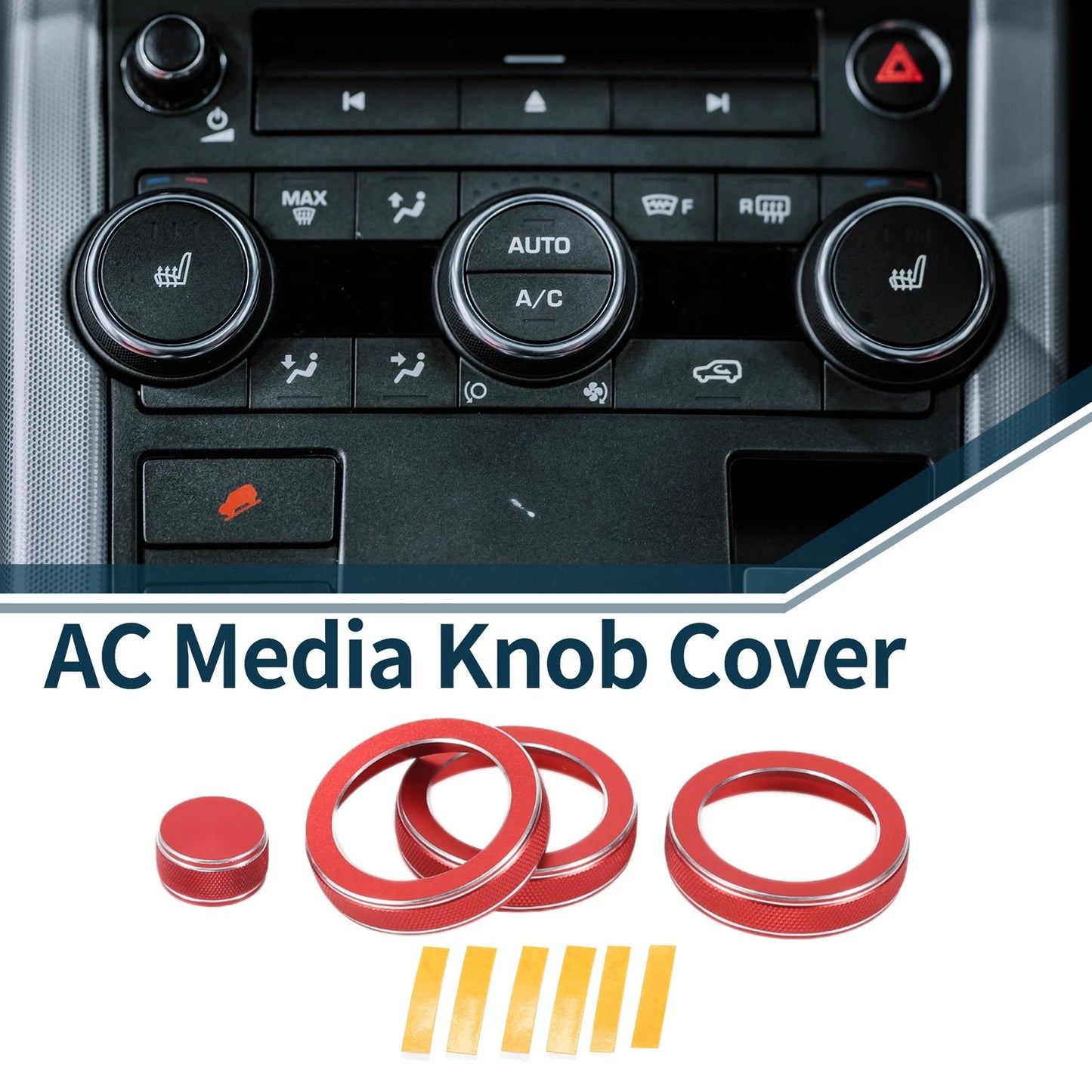 AC Media Switch Knob Cover  for Land Rover Range Rover Evoque (2012-2018)