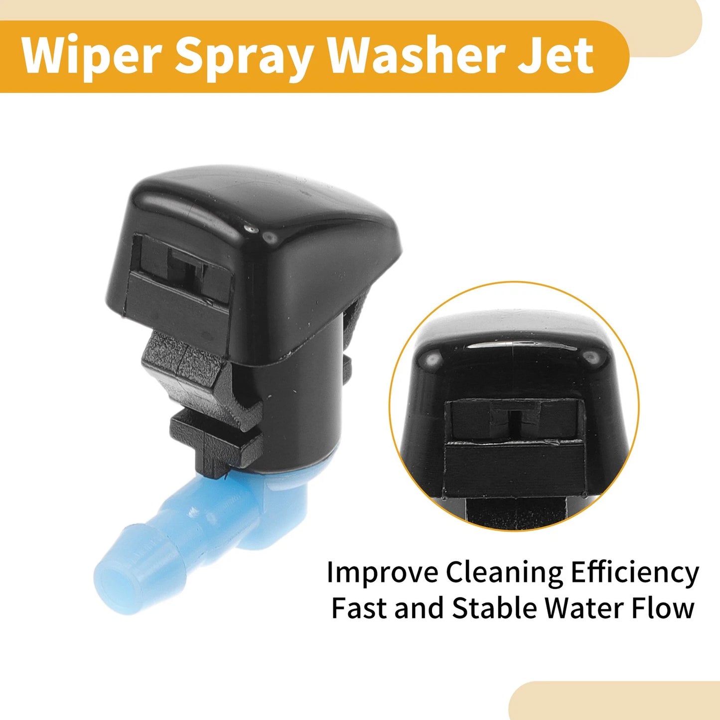 Windshield Washer Nozzle Kit for Lincoln MKX 2011-2015 with Gaskets