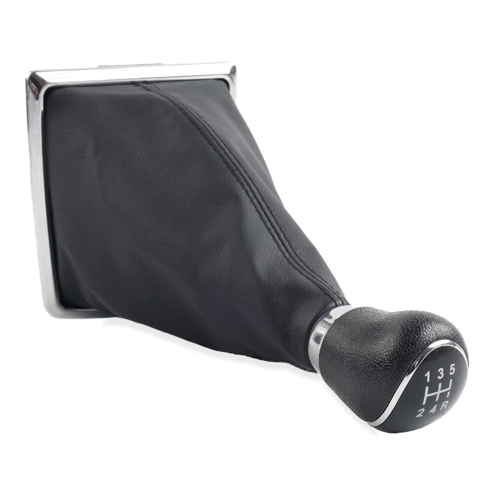 1x Shift Gear Knob 5 Speed Leather Boot for Ford Focus (2005-2012)
