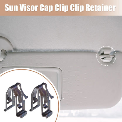 2 x Sun Visor Cap Clip Retainer for Toyota