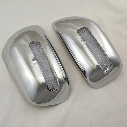 ABS Chrome Rearview Side Mirror LED Covers for 2001-2005 Toyota RAV4 2 x pcs