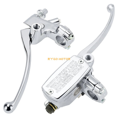 7/8 / Motorcycle Handlebar Hydraulic Brake Master Cylinder and Clutch Lever for Motorcycle