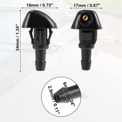 4pcs Windshield Wiper Washer Nozzle Spray Jet for Honda Civic (2006-2011)