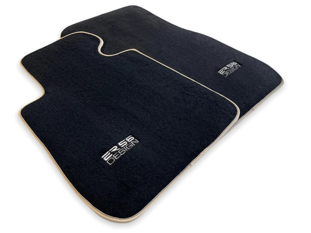 Premium Floor Mats for BMW X5 Series E53 (2000-2006) - Black Beige Rounds