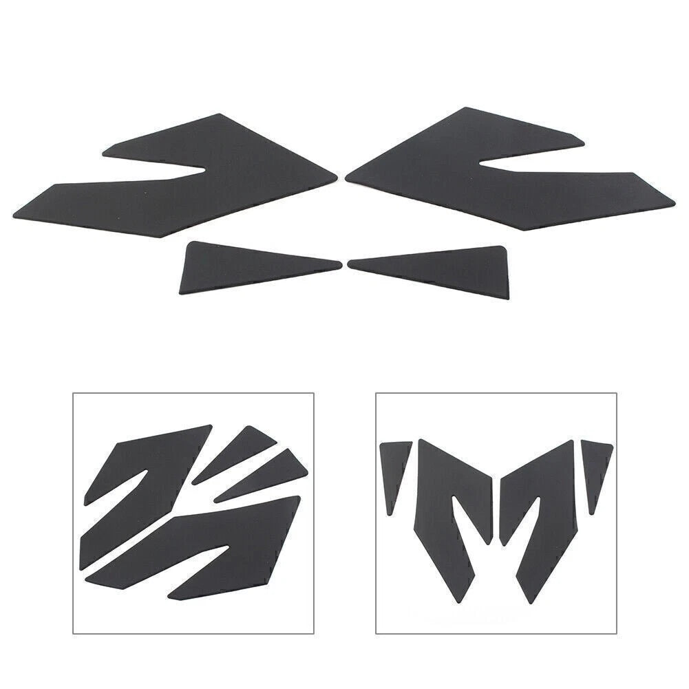Black Tank Traction Pad Side Gas Knee Grip for Honda MSX125SF Grom (2016-2019)