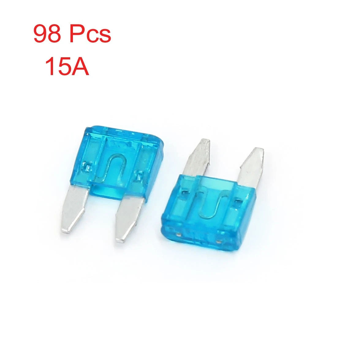 98 Pcs Mini Blade Fuse 15A for Car Auto Trucks SUV (Various Years)