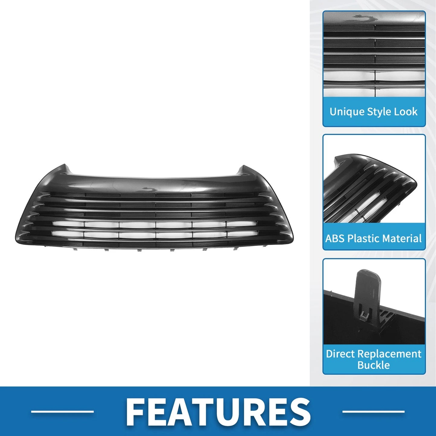 Black Front Hood Bumper Grille for Toyota Camry (2015)