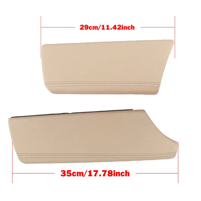 Beige Leather Center Console Armrest Cover for BMW 5 Series (2010-2017)