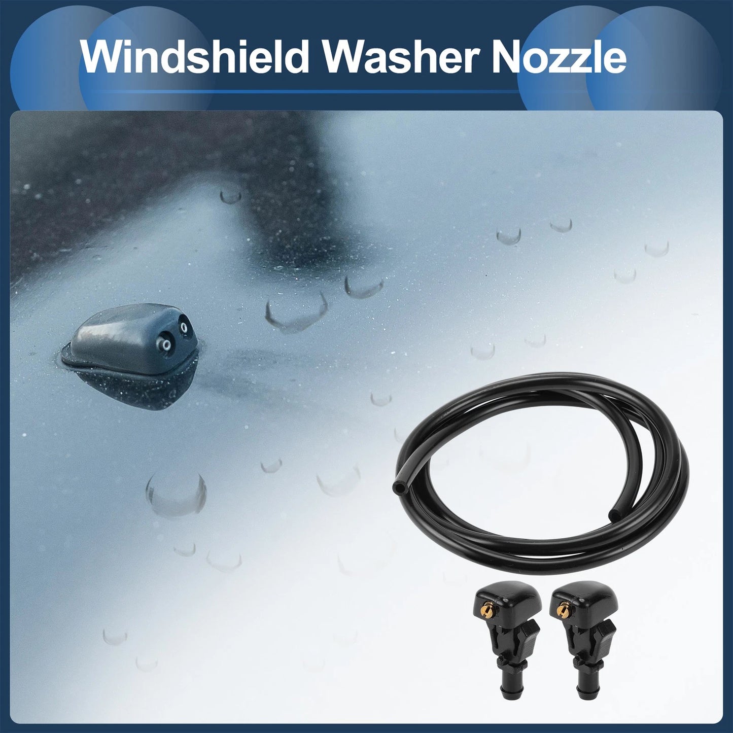 Windshield Washer Nozzle & Fluid Hose for Ford Crown (2005-2010)