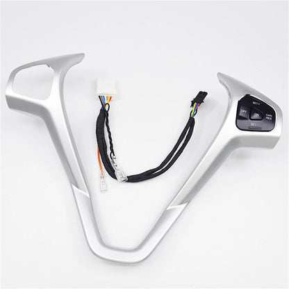 Steering Wheel Frame Cover + Right Cruise Button for Ford Fiesta (2011-2019)
