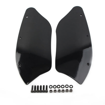 Black Air Batwing Fairing Wind Deflectors for Harley Dyna, Heritage, Softail