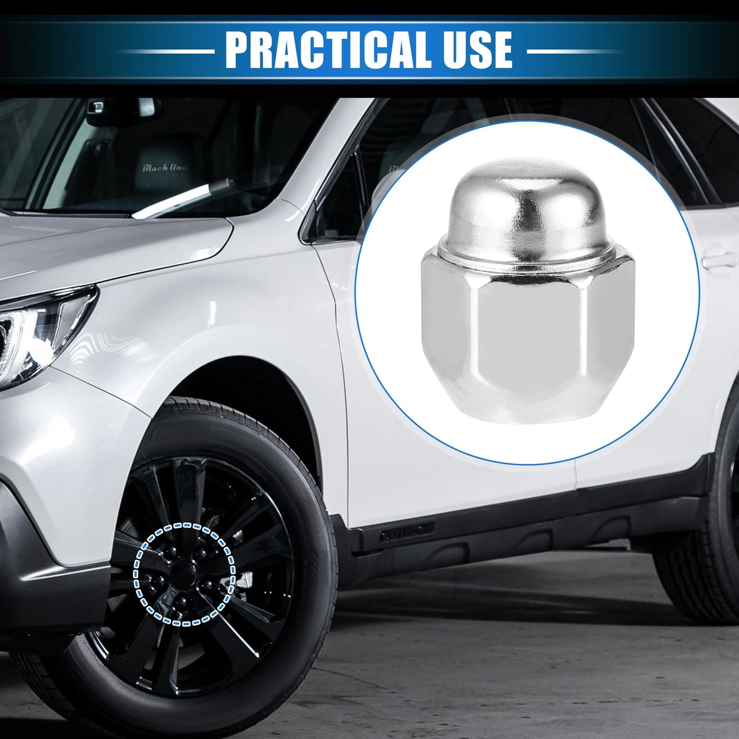 10 x M12x1.25 Wheel Lug Nuts for Honda Accord (1976-1981)