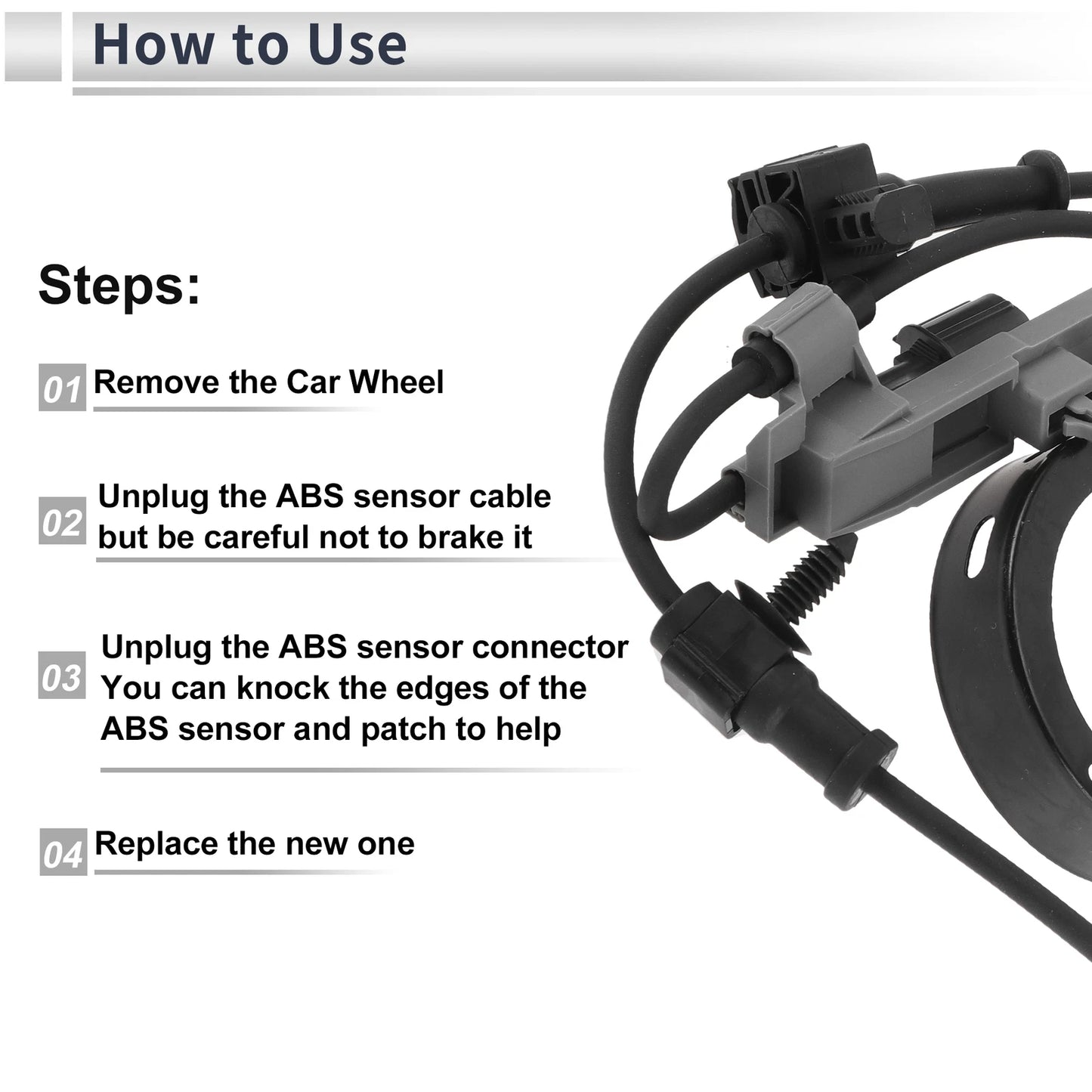 ABS Wheel Speed Sensor Front Left for Chevrolet Colorado (2004-2009)