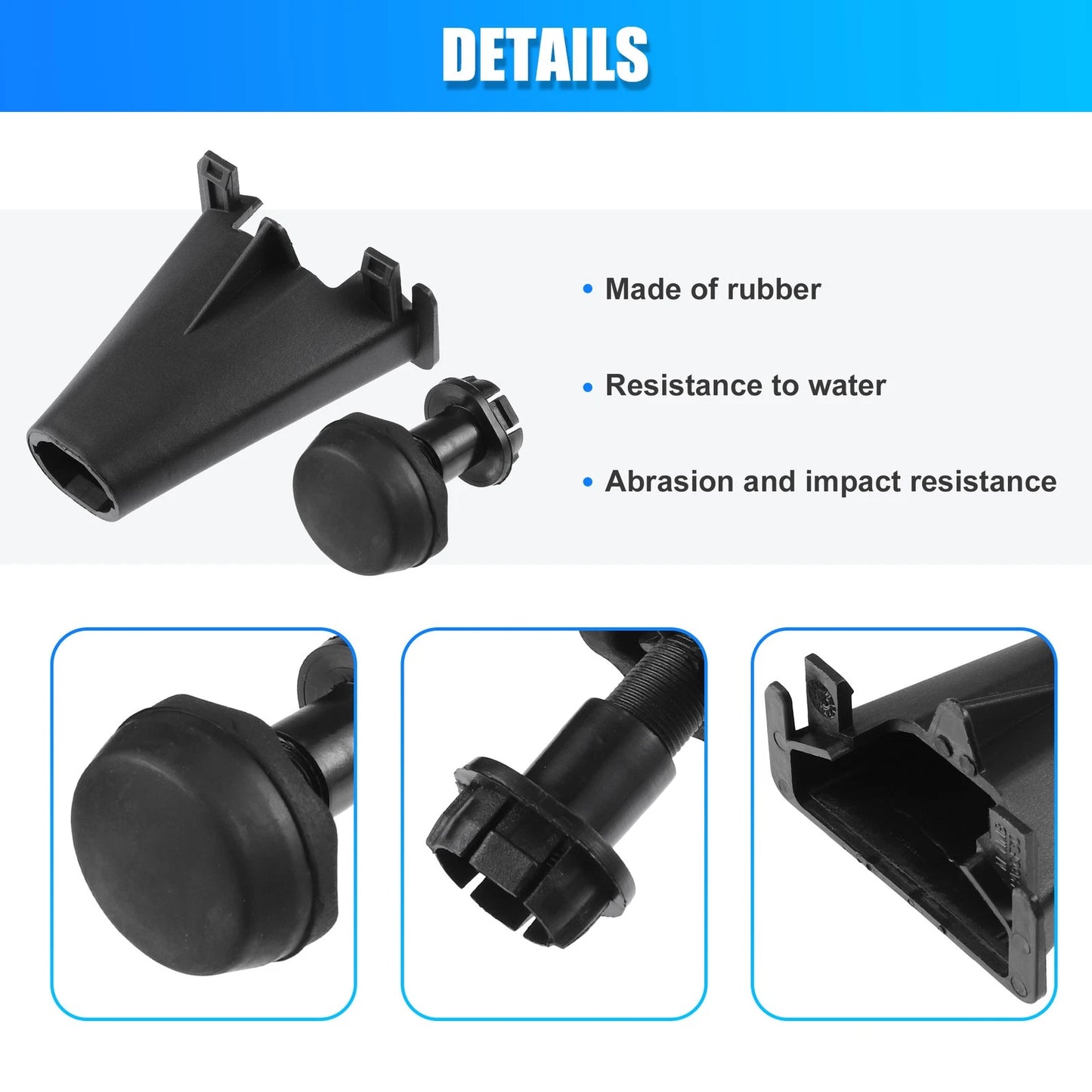 Rubber Hood Bumper Stops for Ford Escape, C-Max (2003-2019)