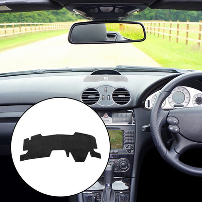 Car Dashboard Cover Black Flannel Non-Slip Mat Protector for Toyota Yaris (2023)