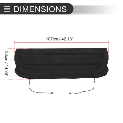 Rear Parcel Shelf Boot Load Cover for Honda Fit (2015-2020) Black Cargo Cover
