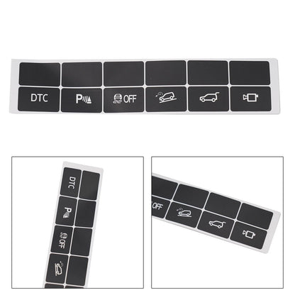 DASH Button Stickers for BMW X5 (2006–2013)