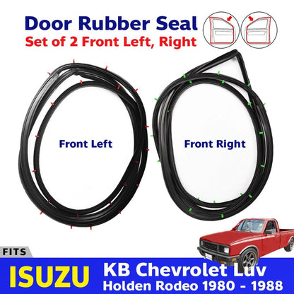 Weatherstrip Door Rubber Seal LH+RH Fit Isuzu KB Holden Rodeo Pickup UTE 1980-88