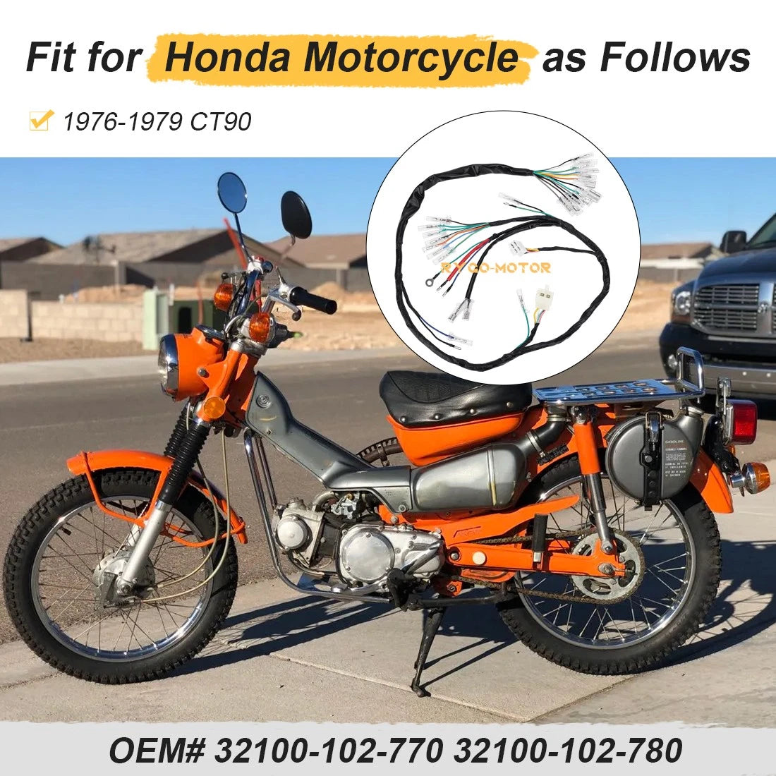Wire Harness for Honda CT90 (1976–1979)