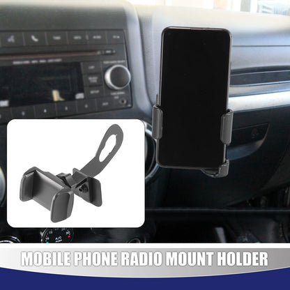Mobile Phone Holder Mount Kit for Jeep Wrangler JK JKU (2011-2018)