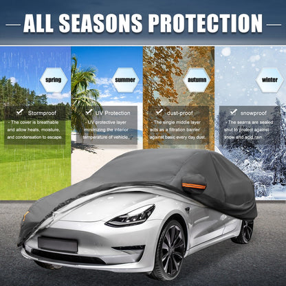 Waterproof 210T Polyester Car Cover for Tesla Model 3 (2017-2023)