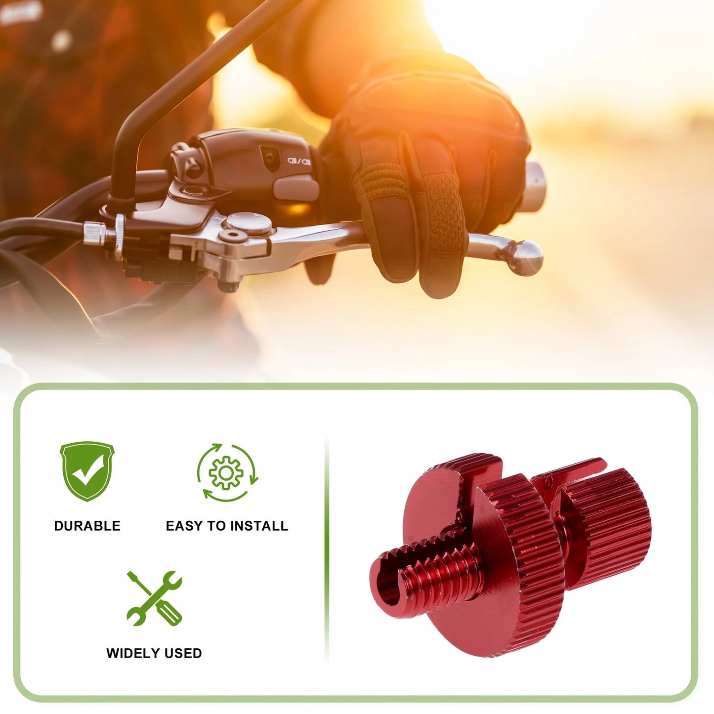 M8 Aluminum Motorcycle Clutch Brake Cable Adjuster Screw 4 x for Motorcycle