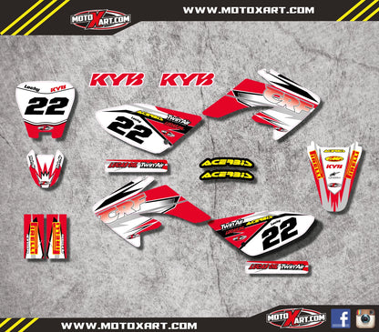 Custom Graphics Full Kit for Honda CRF 70 (2003-2011) SHOCKWAVE Stickers