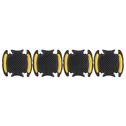 Carbon Fiber Gold Door Handle Reflective Sticker Scratch Cover for Car