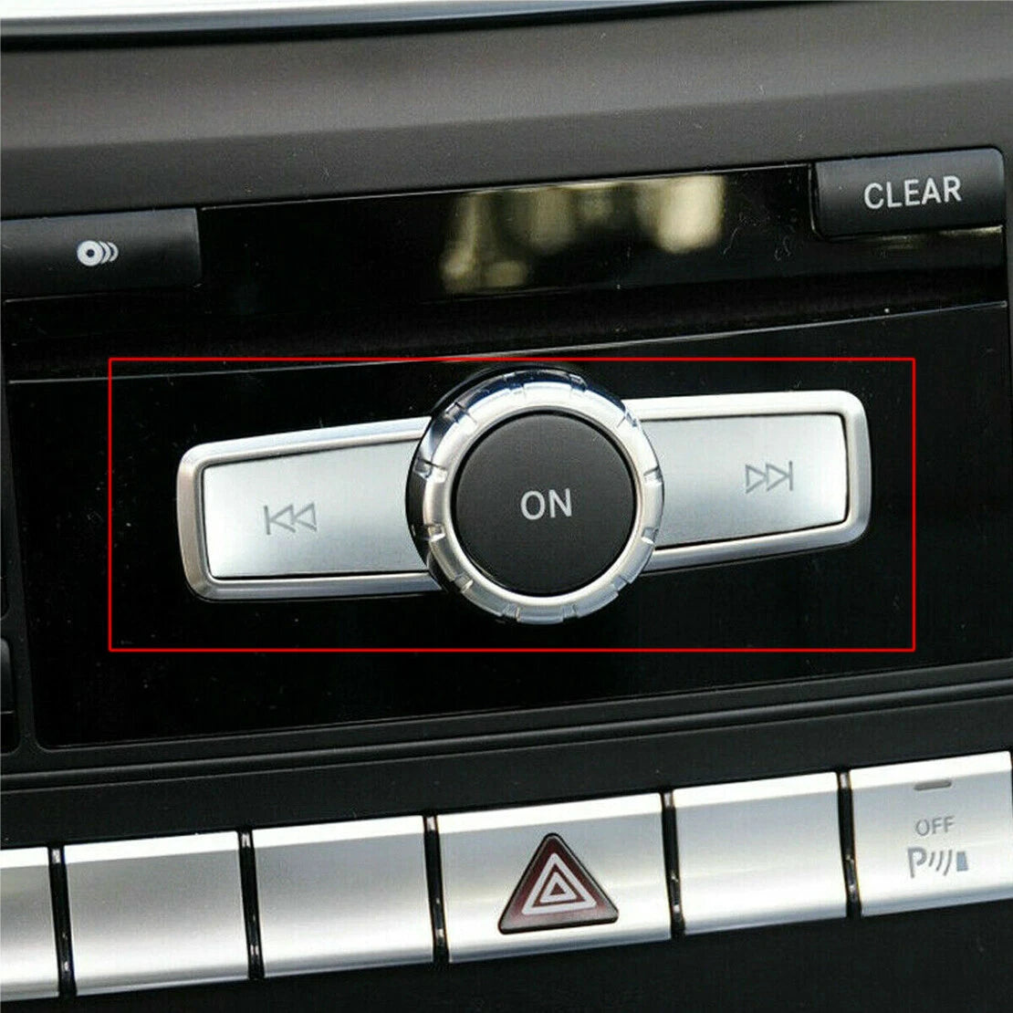 ABS Volume Button Cover Trim for Mercedes Benz C E GLK CLS ML Class (2008-2016)