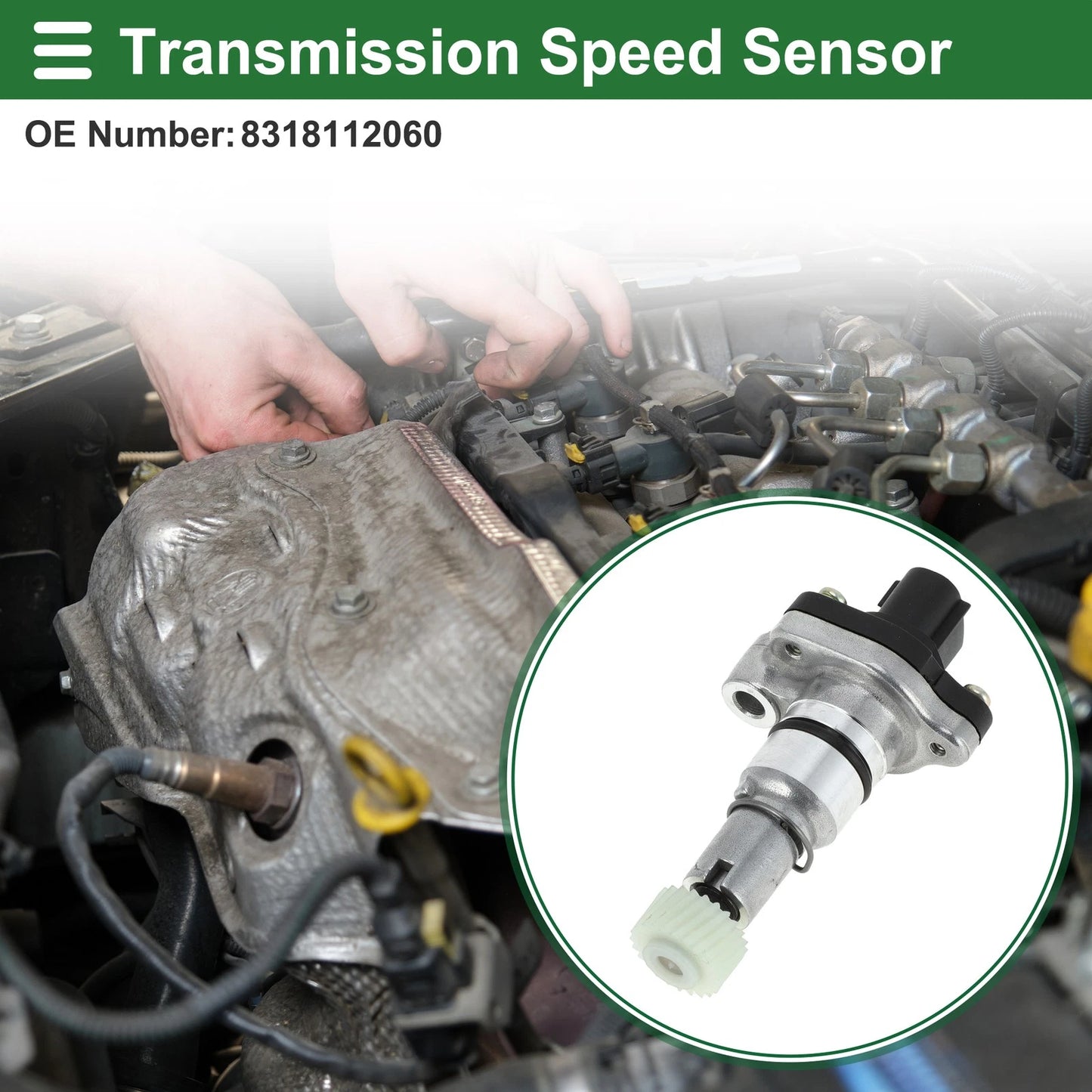 Transmission Speed Sensor for Toyota RAV4 2.0 (1996-2000) 1 Pc Black