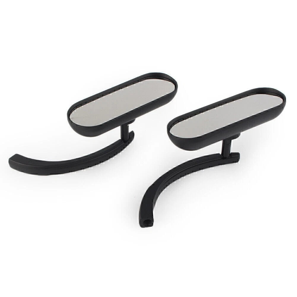 Black Rear View Side Mirrors for Harley Davidson - 1 Pair