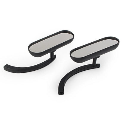 Black Rear View Side Mirrors for Harley Davidson - 1 Pair