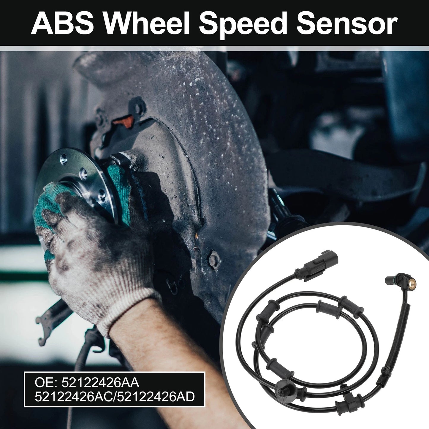 ABS Wheel Speed Sensor for Dodge Ram 2500 3500 Pickup (2009 - 2010)