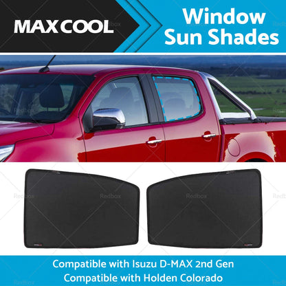 Rear Window Sun Shades for Holden Colorado RG (2012-2020)