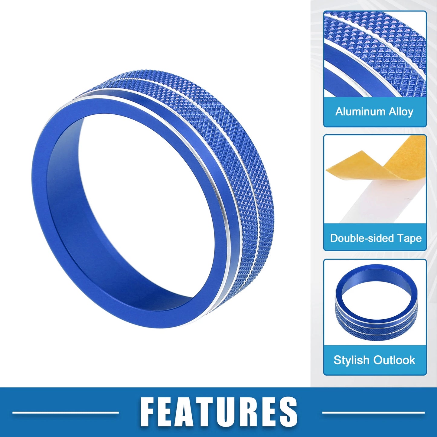 4WD Knob Cover Trim for Jeep Cherokee, Compass (2014-2021) Blue