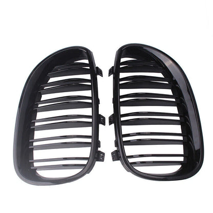 Front Kidney Twin Fins Grilles for BMW E60 E61 M5 5 Series (2003-2010)