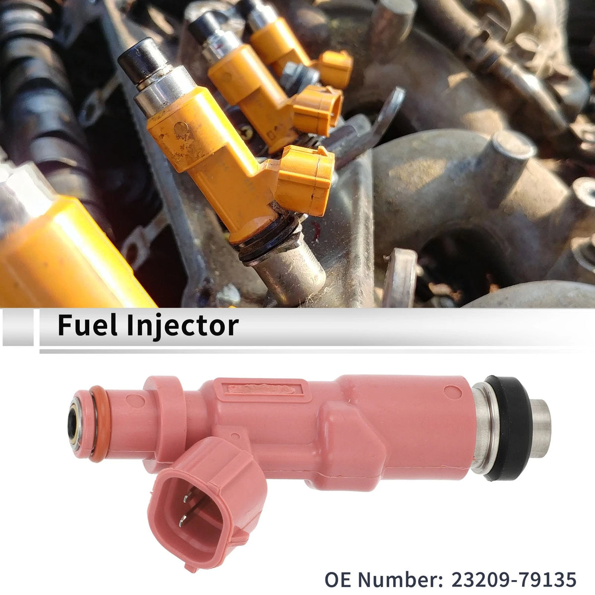 Fuel Injector 2.7 for Toyota 4Runner Base (1998-2000) 1 x Injector Pink