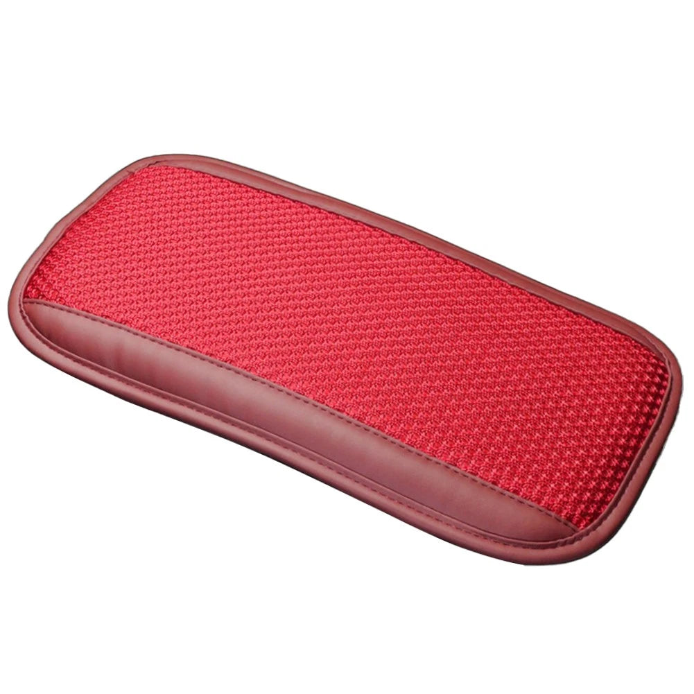 Universal Red Car Center Console Armrest Cover Pad