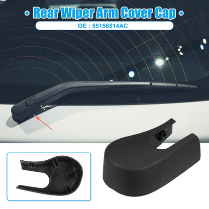 Rear Windshield Wiper Arm Nut Cover for BMW 535xi (2008-2010) - Black