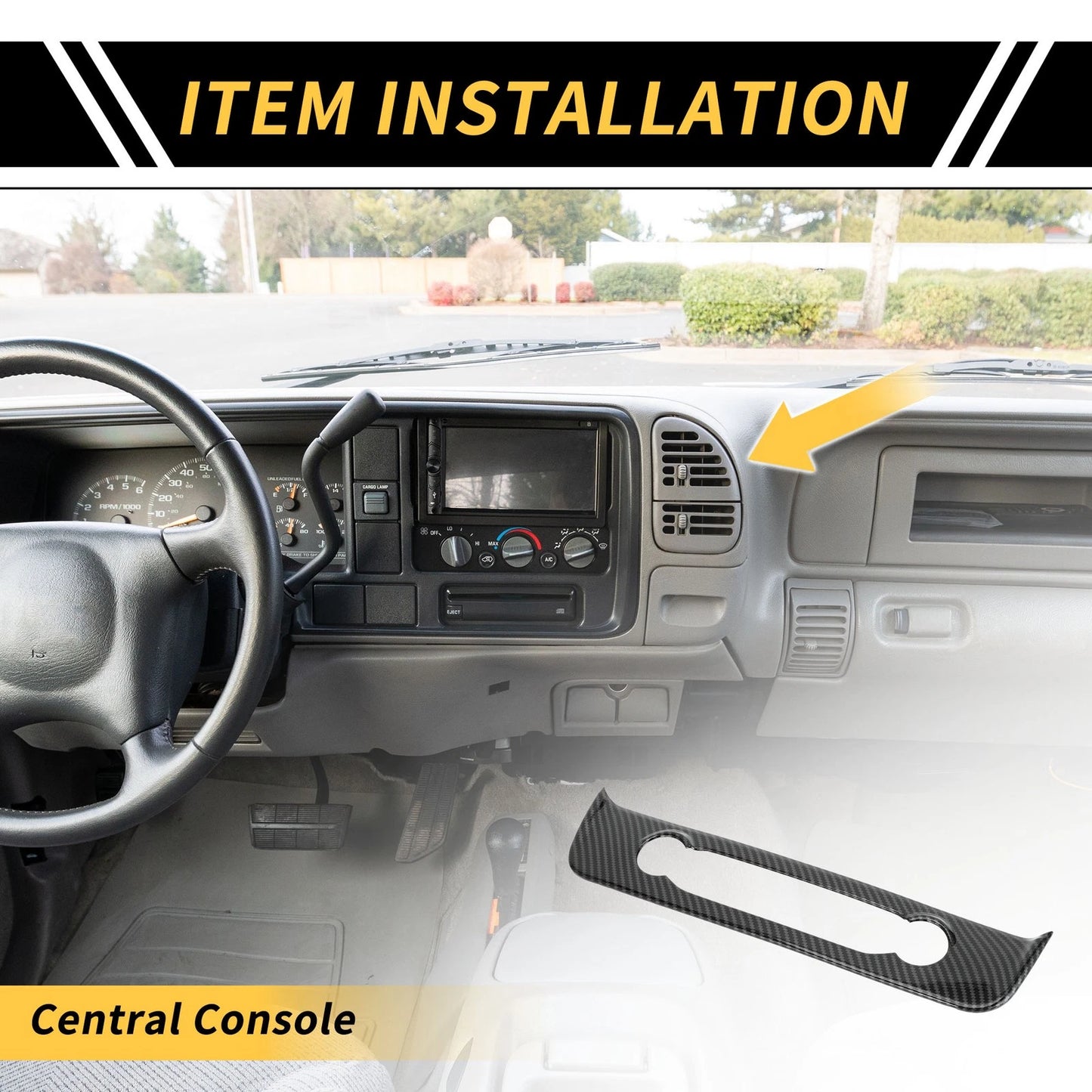 Carbon Fiber Navigation Adjustment Button Panel for Ford Maverick (22-24)