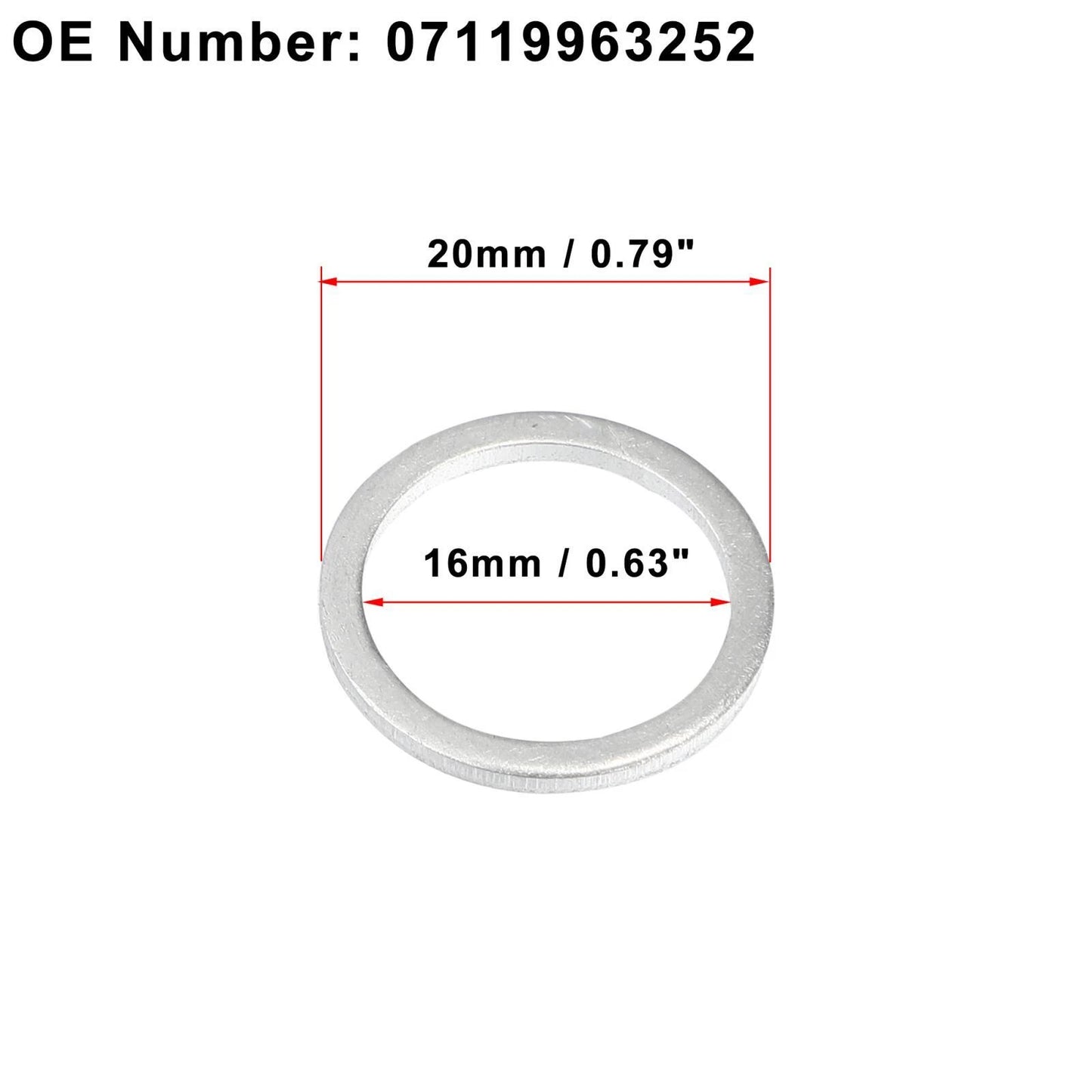 15 x Oil Drain Screw Gasket M16 Crush Washers for BMW M3 (1999)