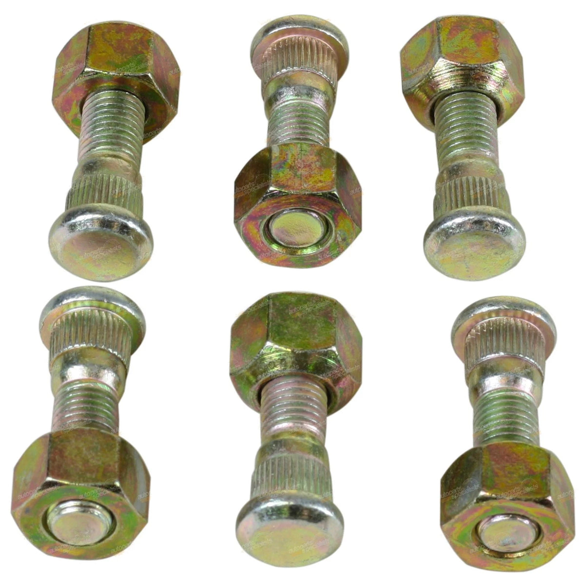 6 x REAR Wheel Studs + Nuts for Toyota Hilux KZN165R (1999–2005)
