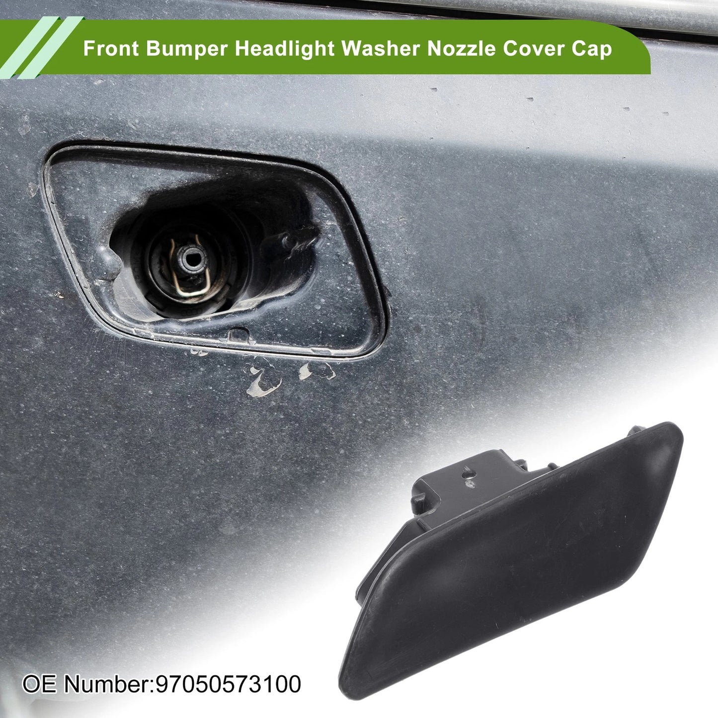 Left Washer Nozzle Cover Cap for Porsche Panamera Unpainted