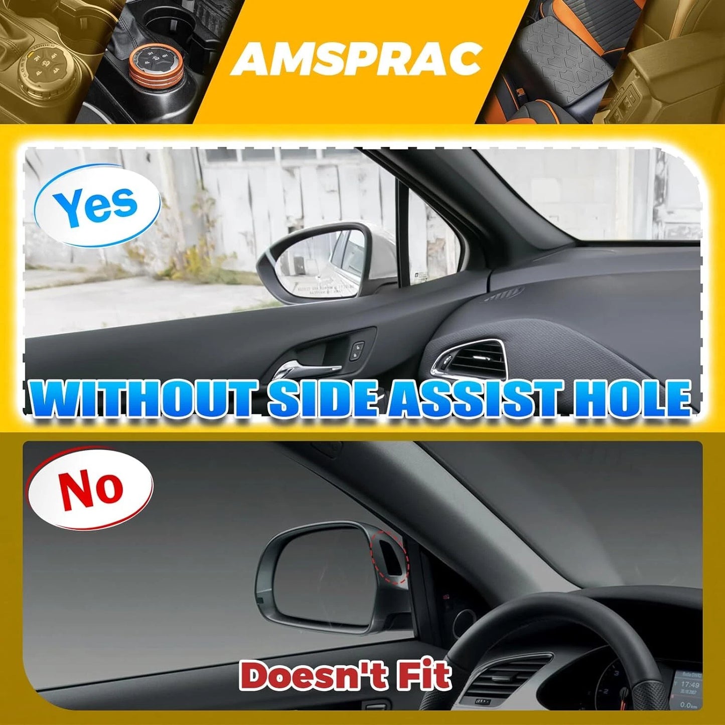 Right Passenger Side Rearview Mirror Cover Cap for 2017-2019 Chevrolet Cruze