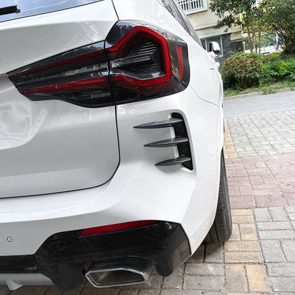 Gloss Black Rear Bumper Vent Side Canard for 22-23 BMW X3 G01 LCI w/ M-Sport