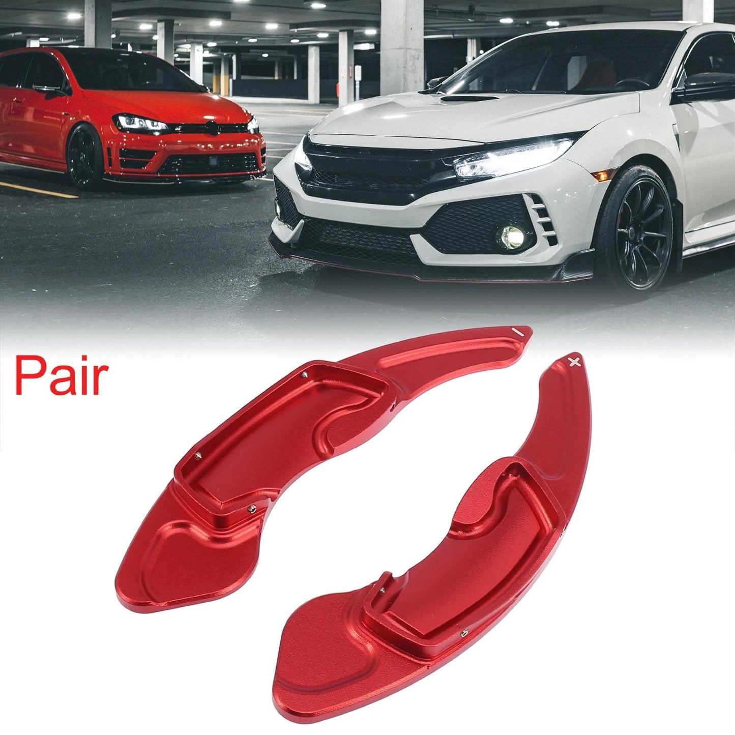 Red Steering Wheel Shift Paddle Shifter for Subaru Outback, Forester (2010-2023)