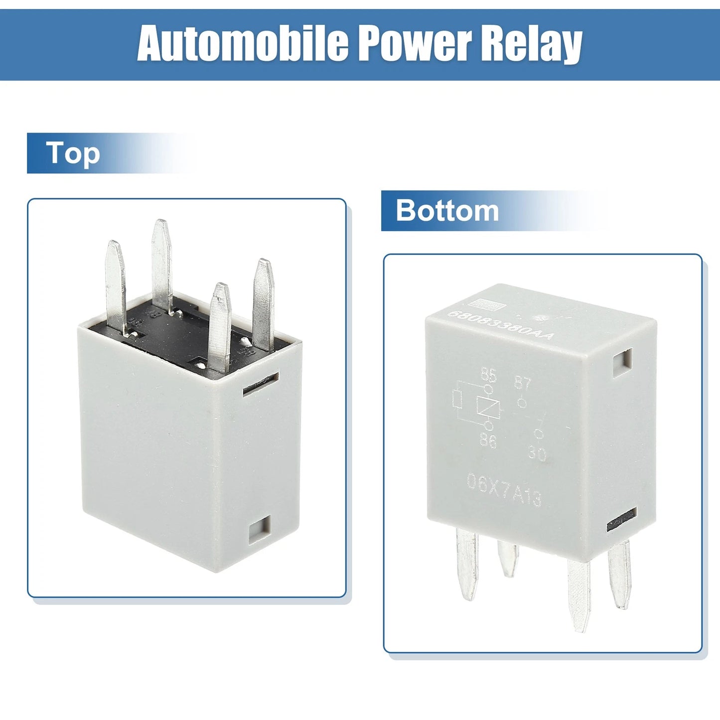 4 Pin Automotive Power Relay for Dodge Ram Jeep (12VDC)
